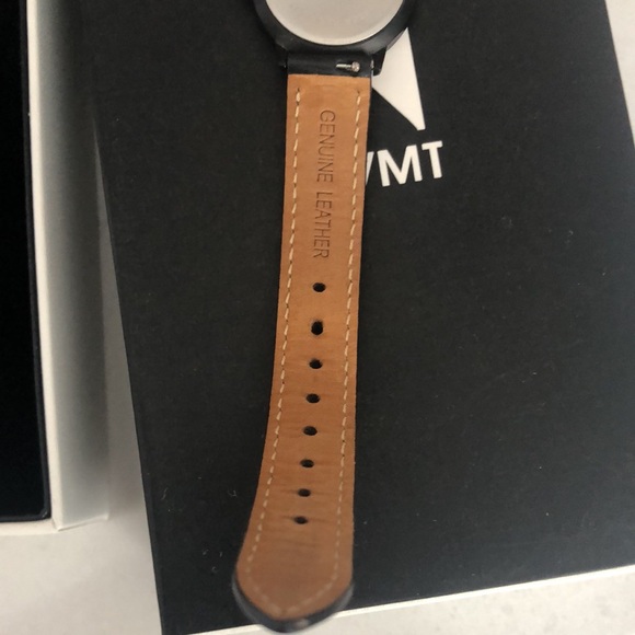 MVMT Avenue Valerie Gunmetal and Black Leather Bracelet Women Wrist Watch - Picture 9 of 10